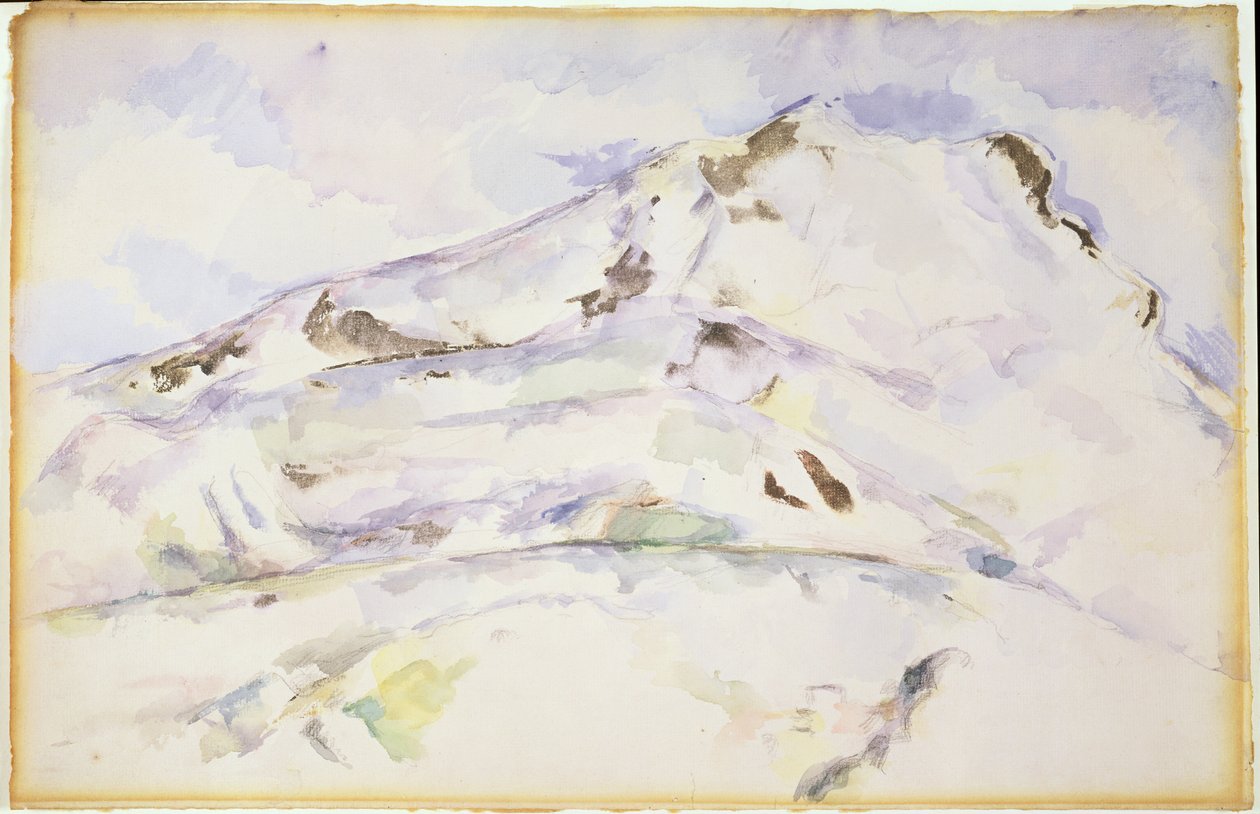 Vrchol Ste. Victoire (wc na papíře) od Paul Cézanne