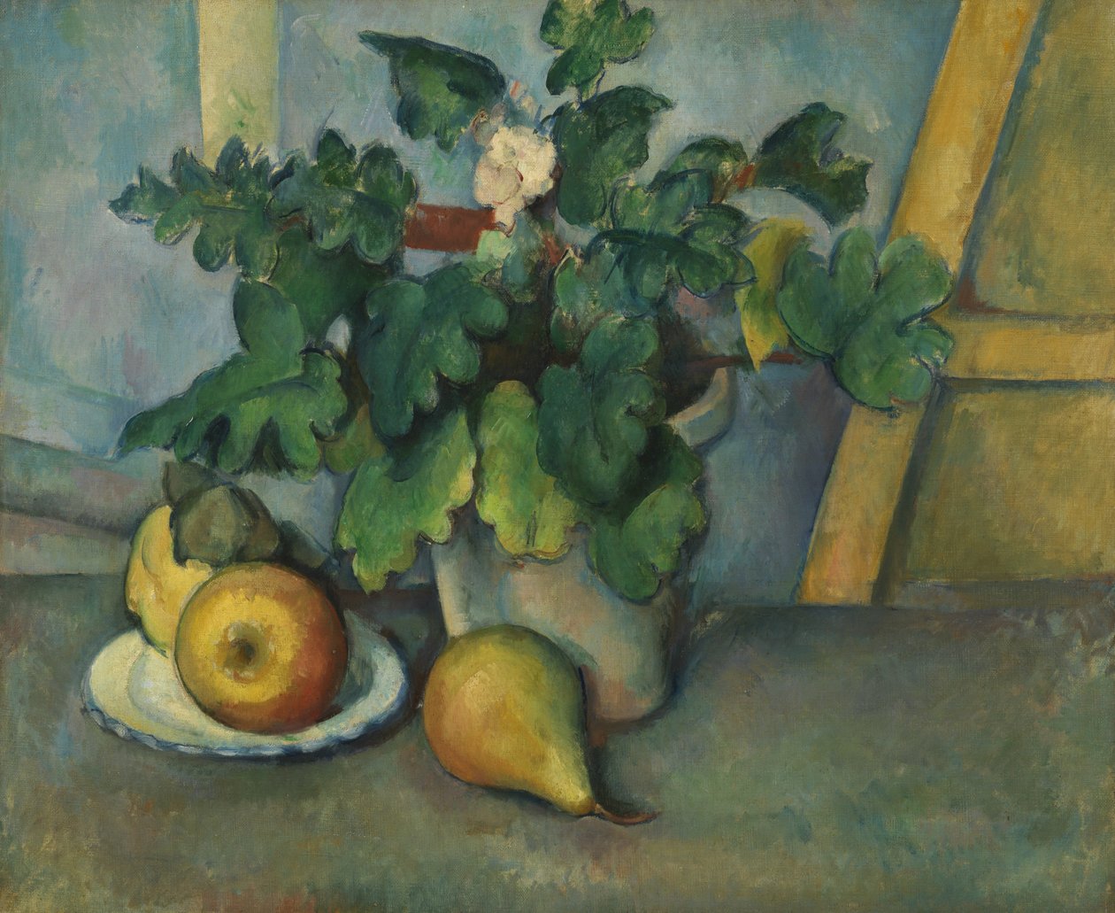 Hrnec květin a hrušek, c.1888-90 od Paul Cézanne