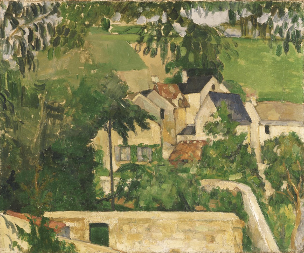 Čtvrtá čtvrtina, Auvers-sur-Oise od Paul Cézanne