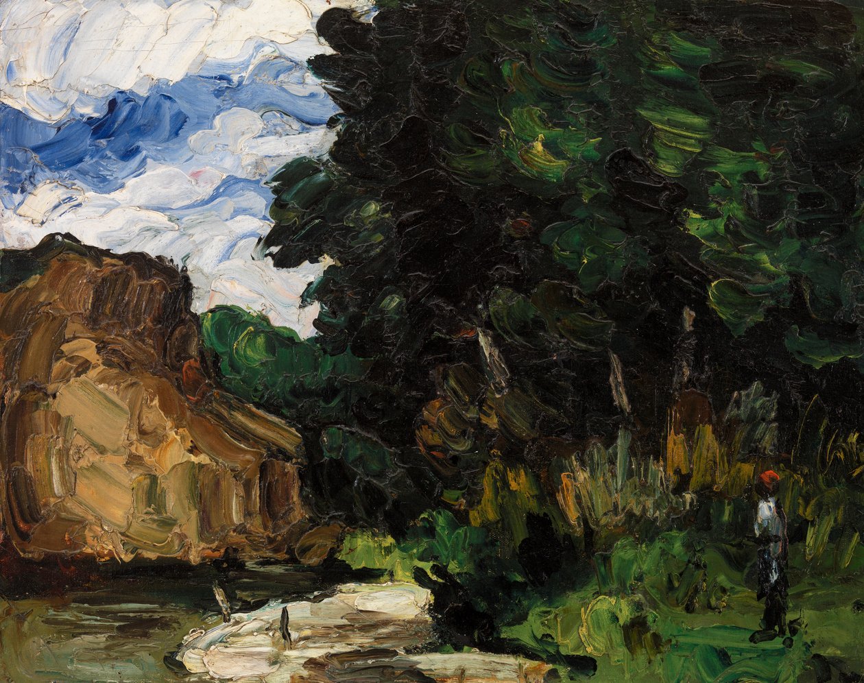 River Bend, kolem roku 1865 od Paul Cézanne