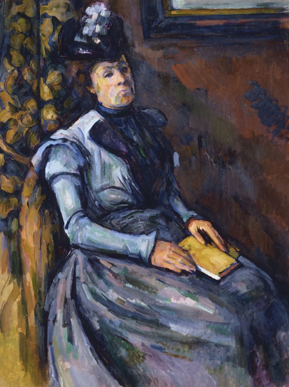 Sedící žena v modrém od Paul Cézanne