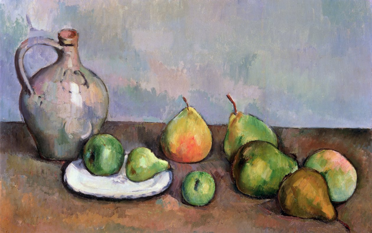 Zátiší se džbánem a ovocem, 1885-87 od Paul Cézanne