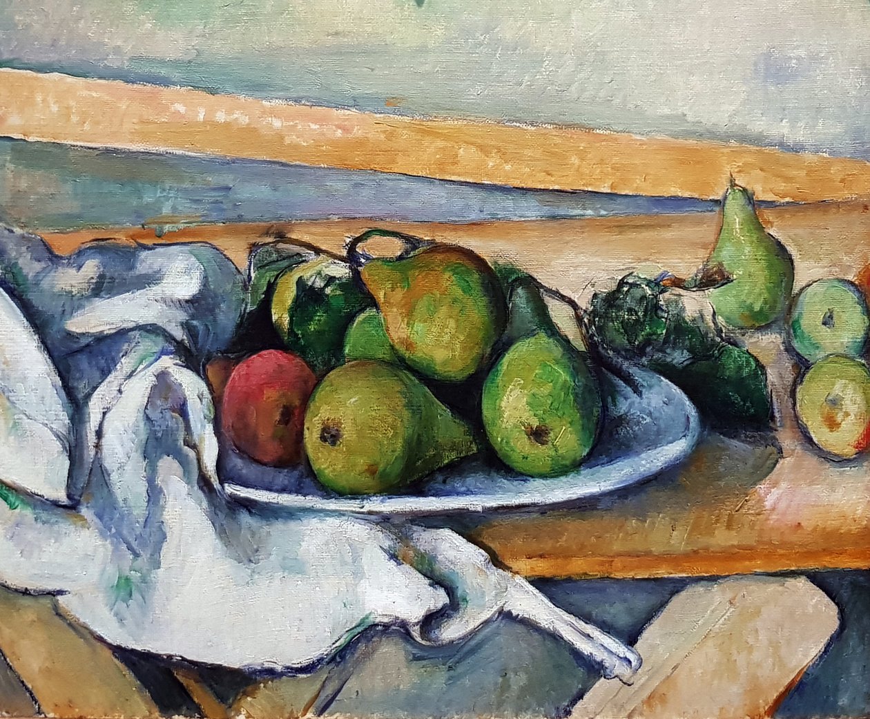 Zátiší s hruškami od Paul Cézanne