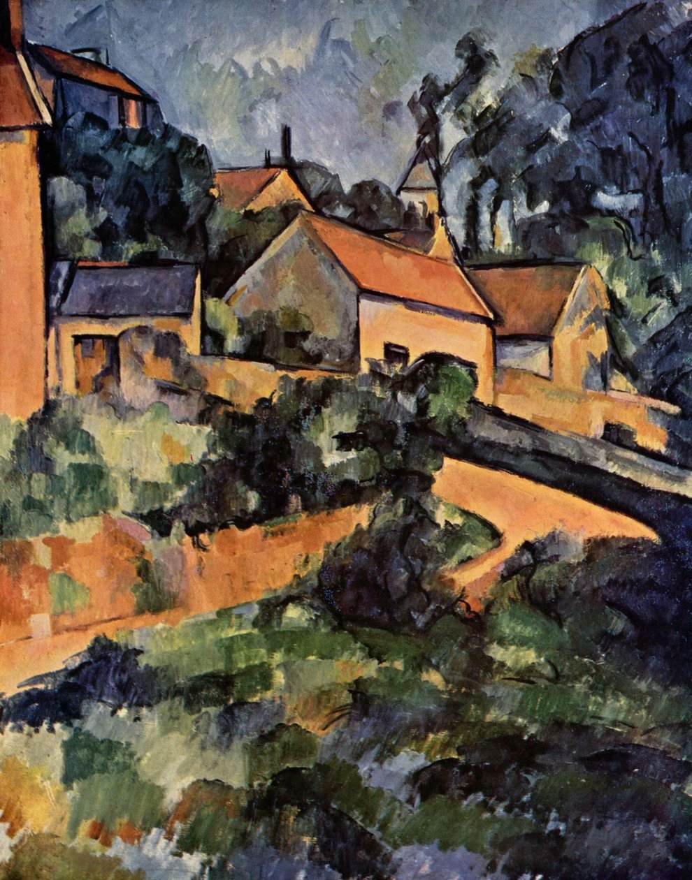Silniční zatáčka v Montgeroultu od Paul Cézanne