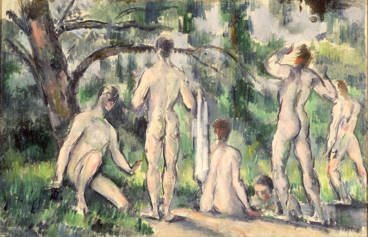 Studie lazebníků, kolem 1895-98 od Paul Cézanne