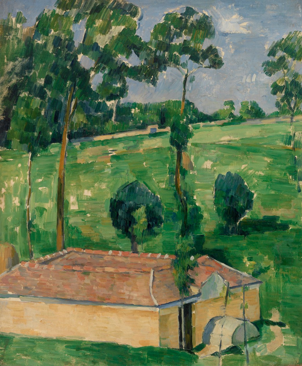Jarní dům od Paul Cézanne