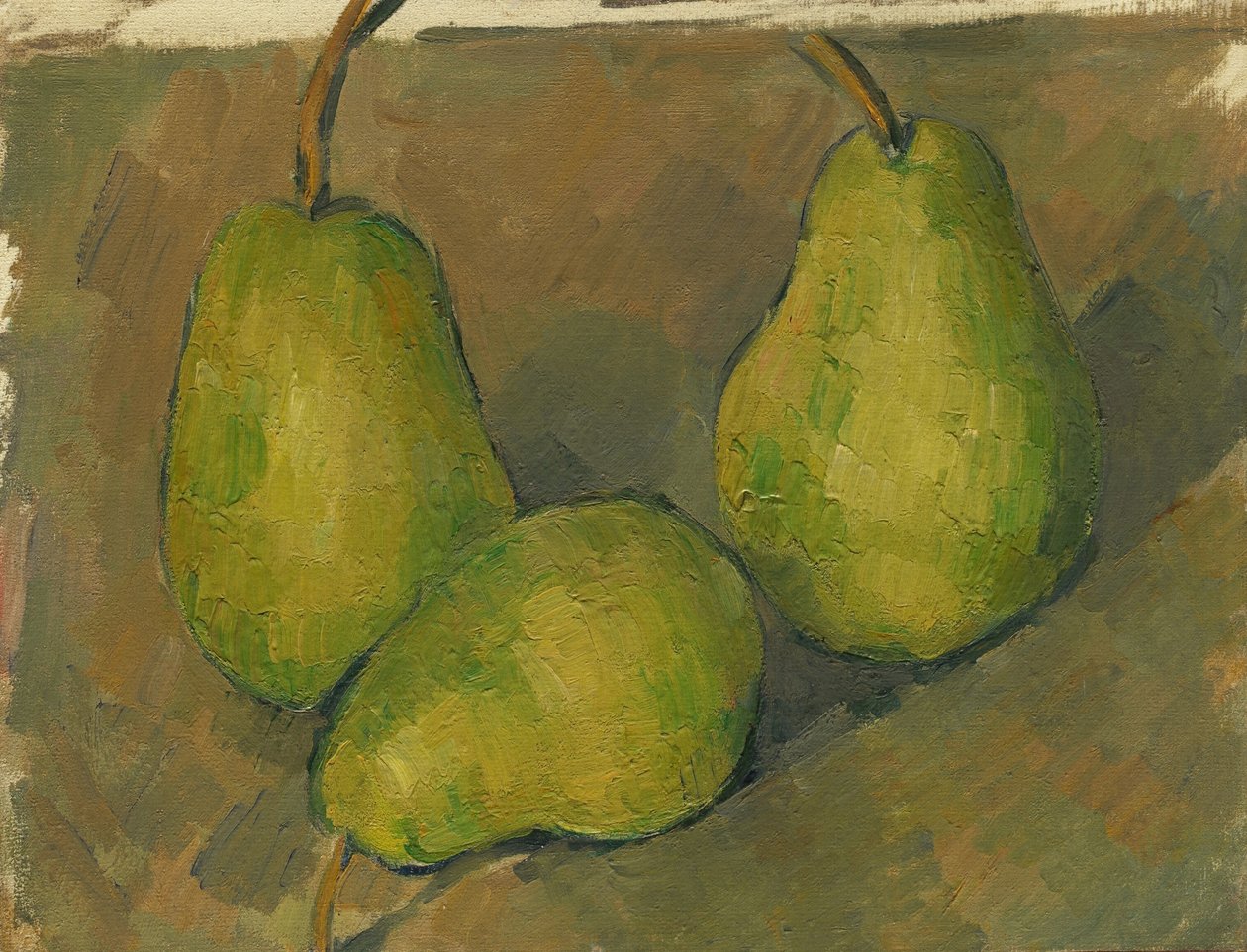 Tři hrušky od Paul Cézanne