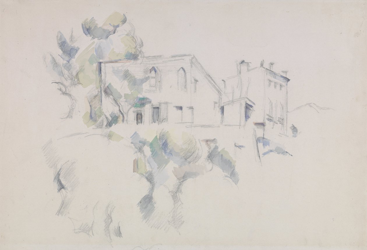 Pohled na Château Noir od Paul Cézanne