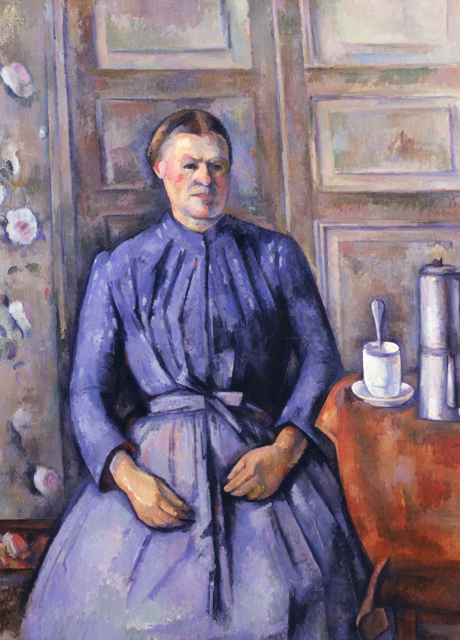 Žena s konvicí na kávu, kolem 1890-95 od Paul Cézanne
