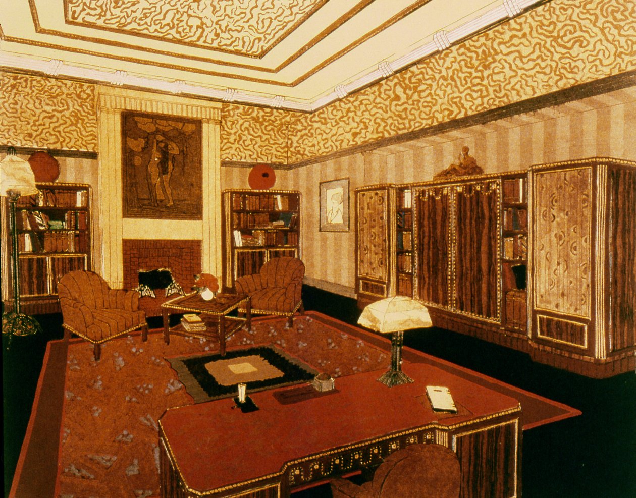 Kancelář, 1924 od Paul Follot