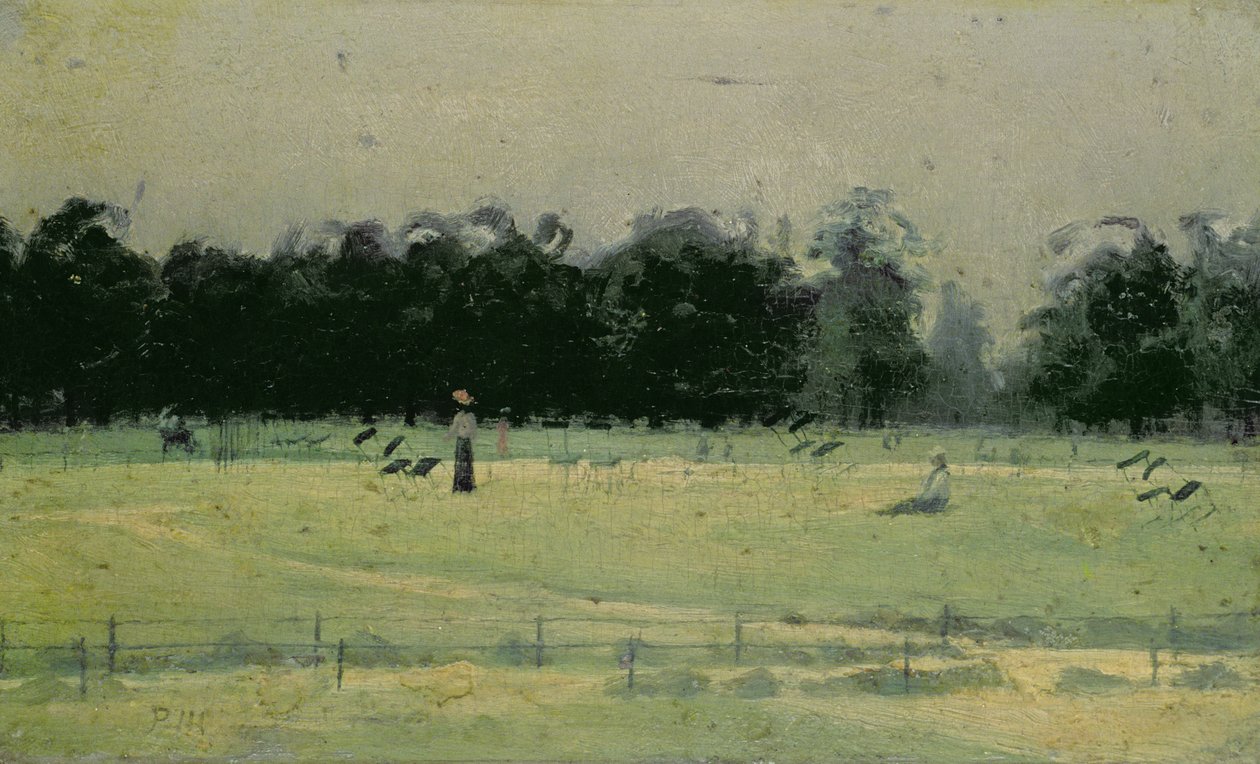 Kensington Gardens, poblíž sochy Queens od Paul Fordyce Maitland
