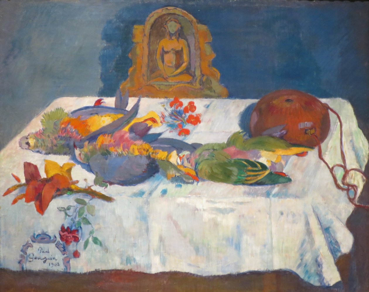 Zátiší s exotickým ptákem I od Paul Gauguin