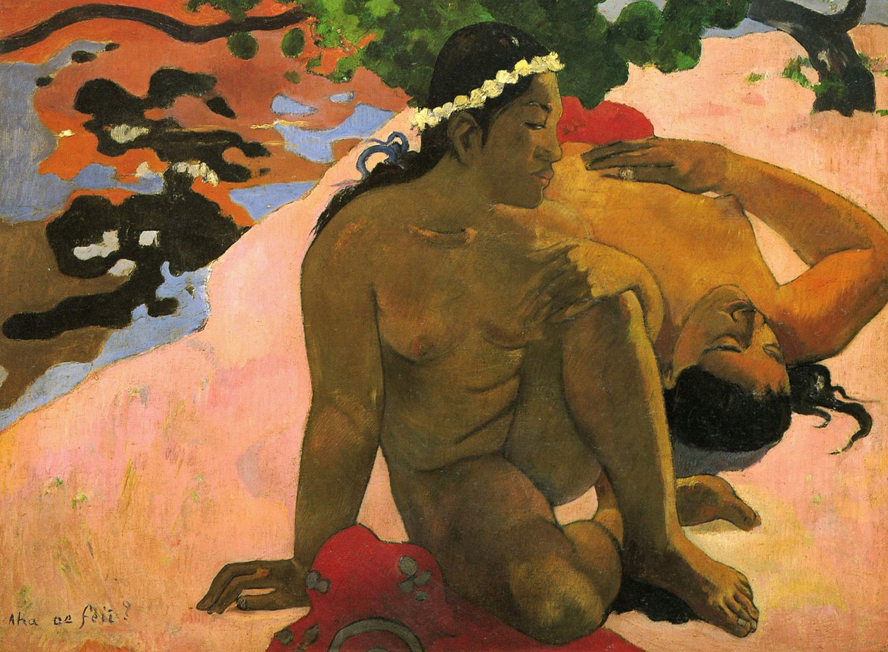 Aha oe Feii (Žárlíš), 1892 od Paul Gauguin