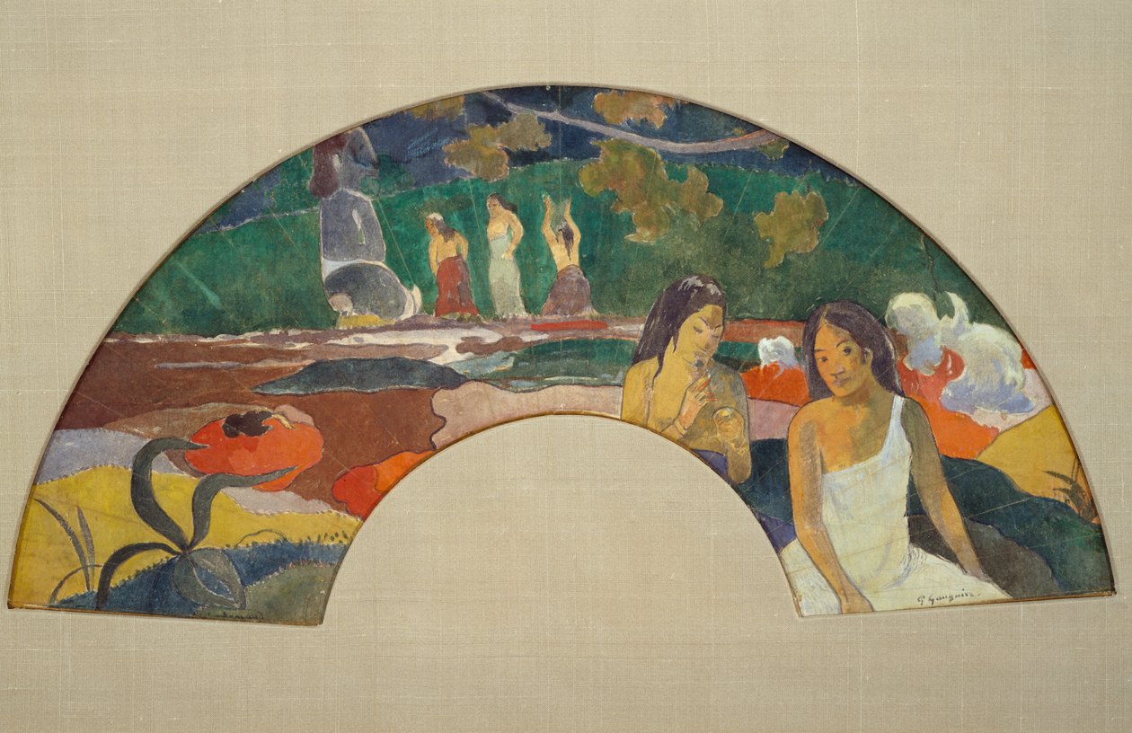 Joyousness Area II, 1894 (kvaš a wc na prádle) od Paul Gauguin