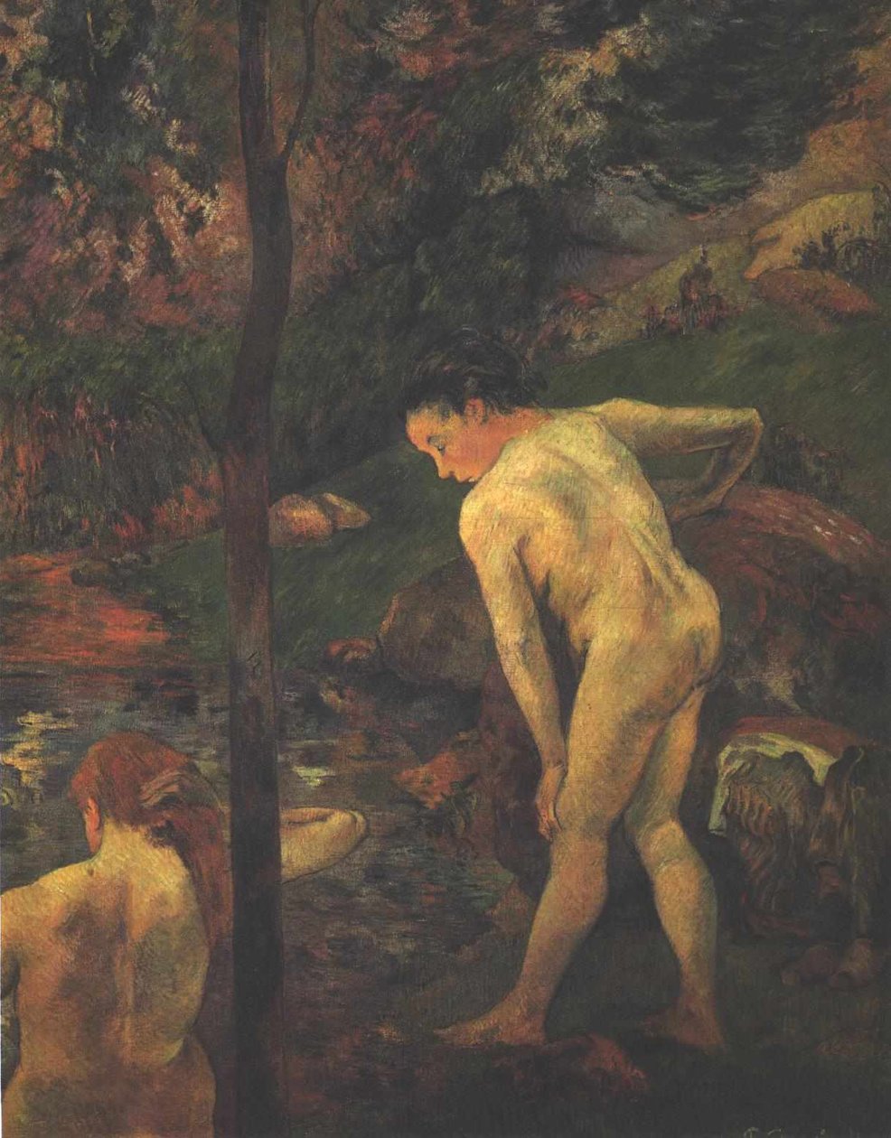 Koupání od Paul Gauguin