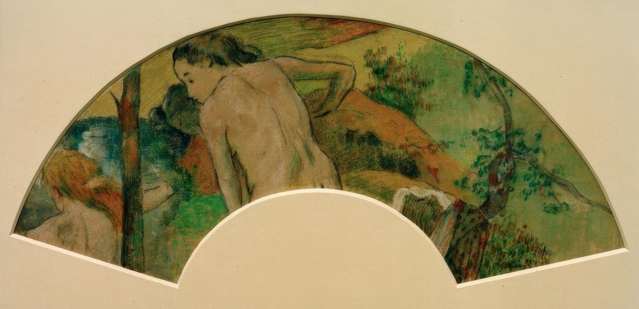 Plavání III od Paul Gauguin