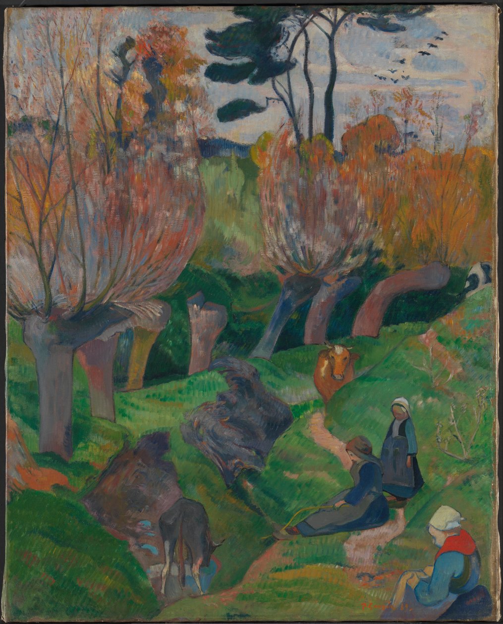 Bretonská krajina, 1889 od Paul Gauguin