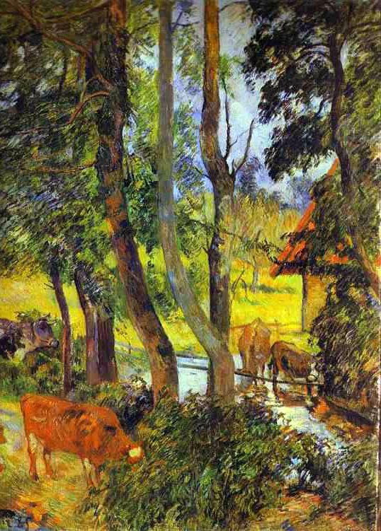 Pití skotu od Paul Gauguin