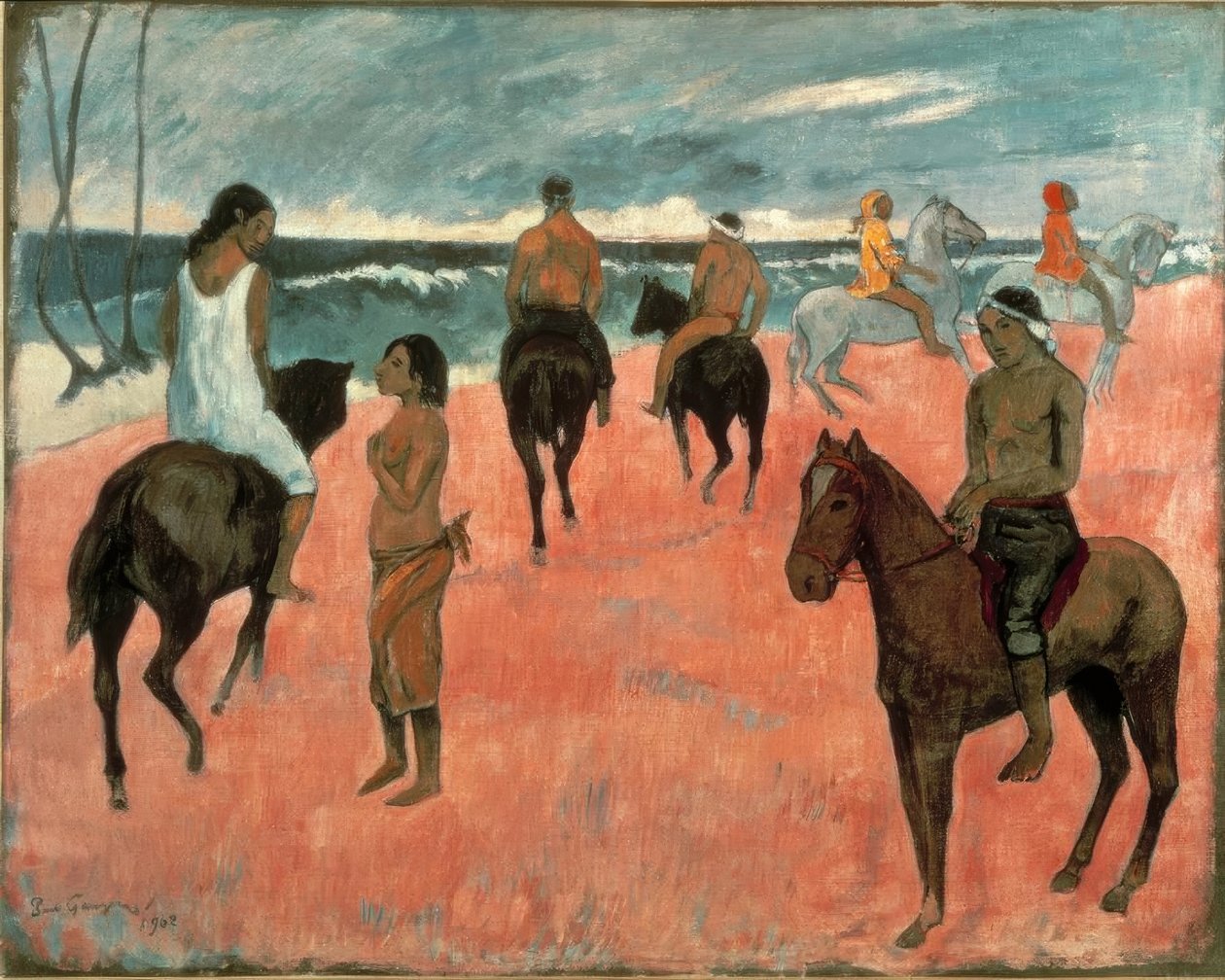 Jezdci na pláži od Paul Gauguin