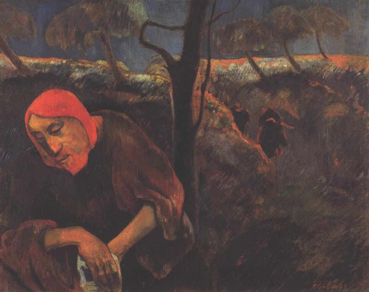 Kristus na Olivové hoře od Paul Gauguin