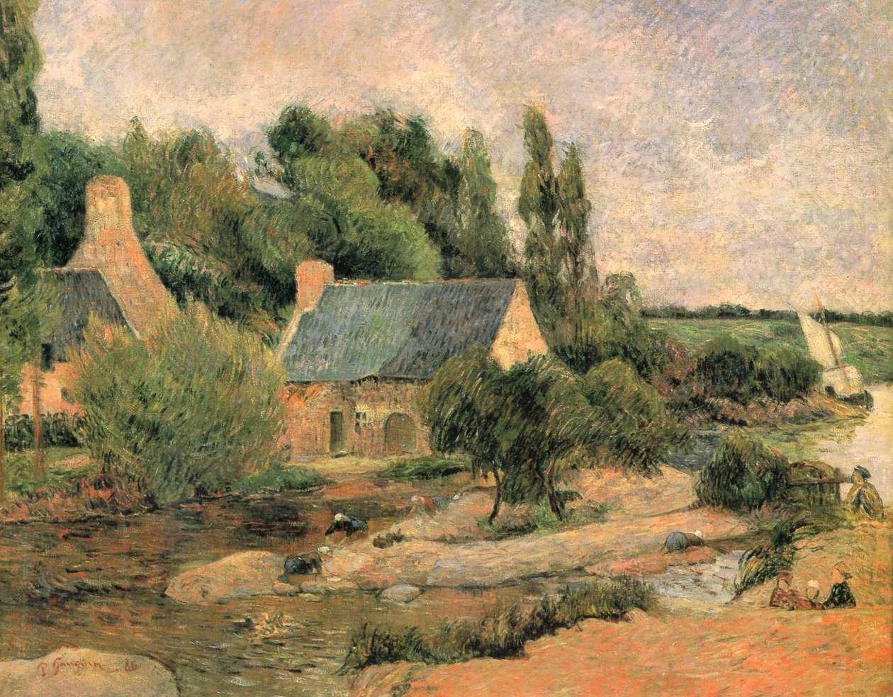 Prádelny Pont-Aven od Paul Gauguin