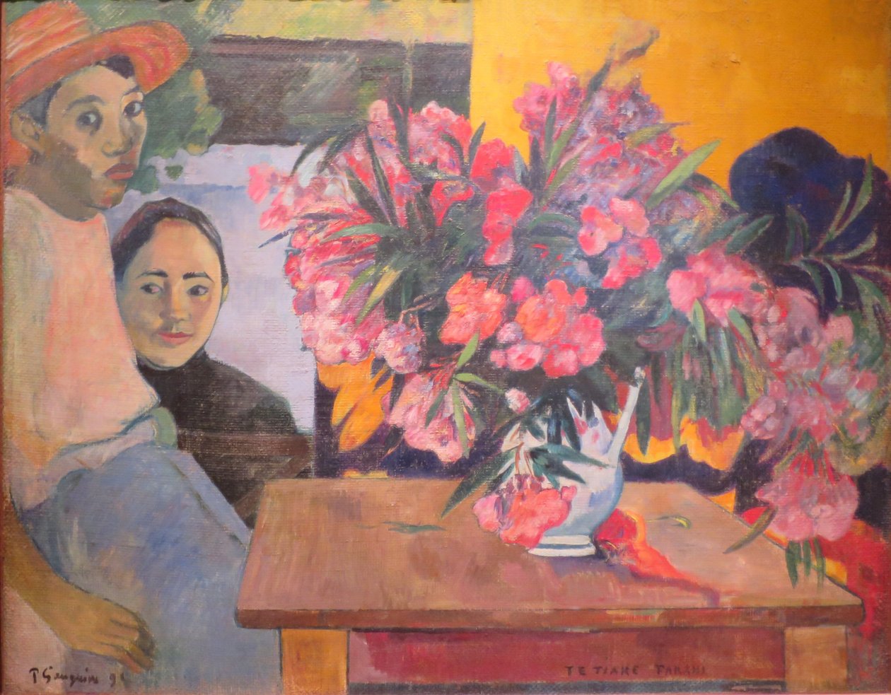 Velká kytice s tahitskými dětmi od Paul Gauguin