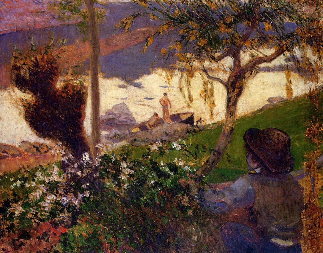 Bílá řeka od Paul Gauguin