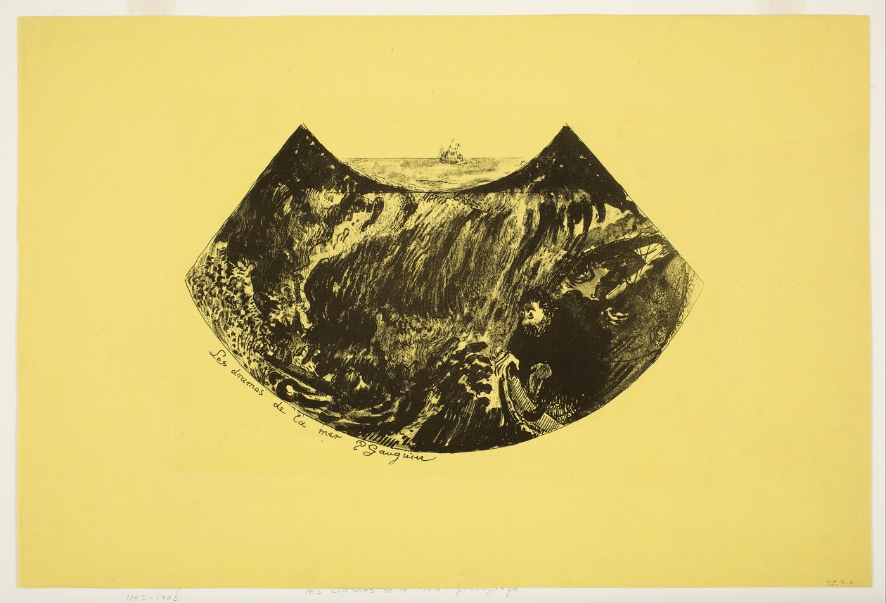 Mořská dramata od Paul Gauguin