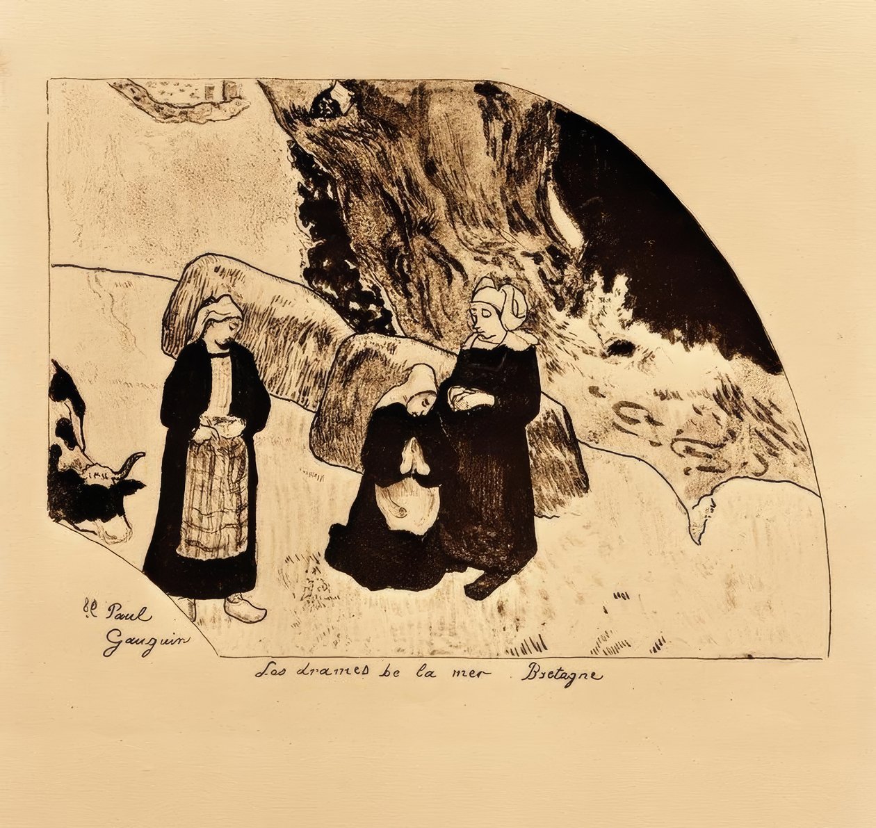 Dramata moře od Paul Gauguin
