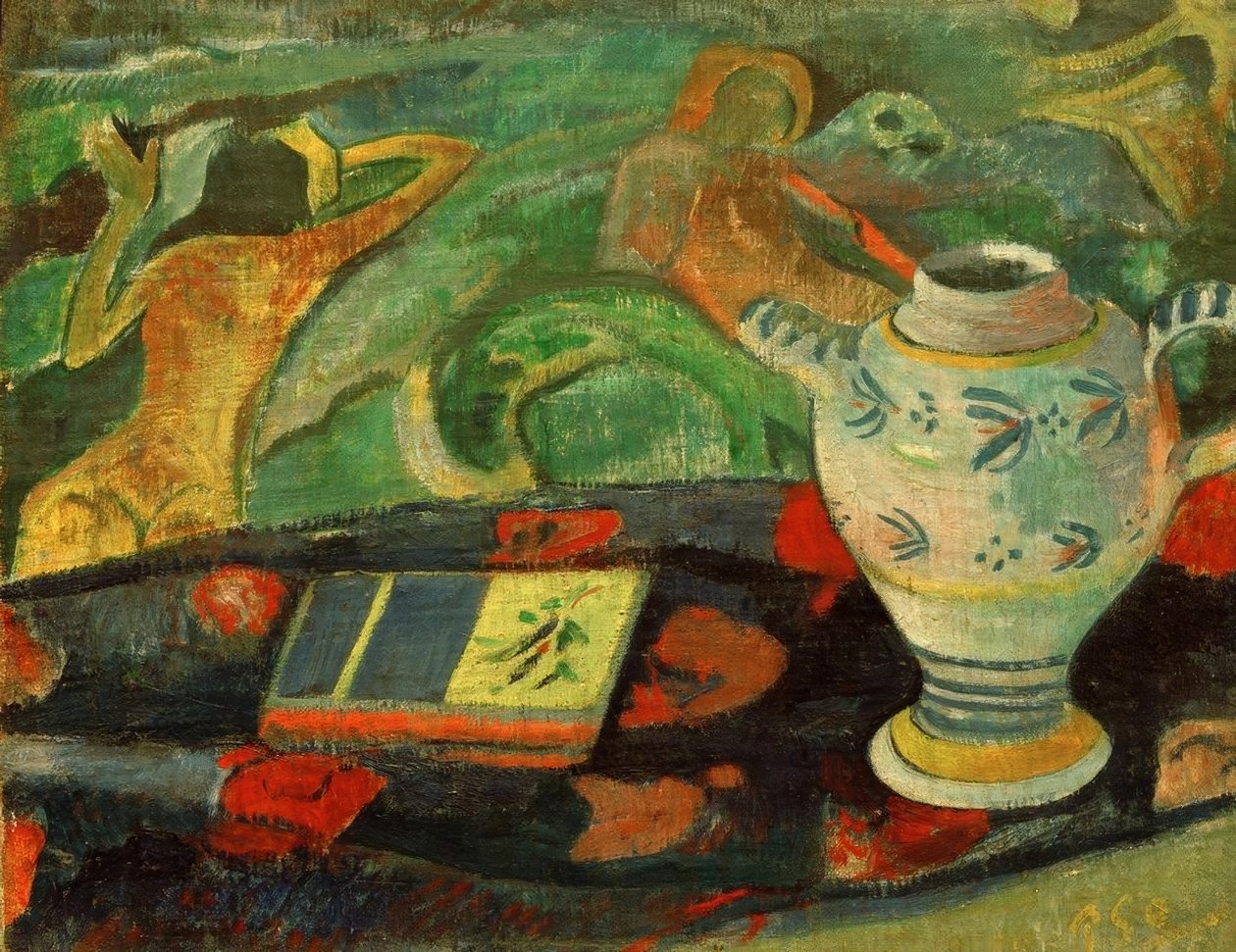 Zátiší s džbánem Quimper od Paul Gauguin