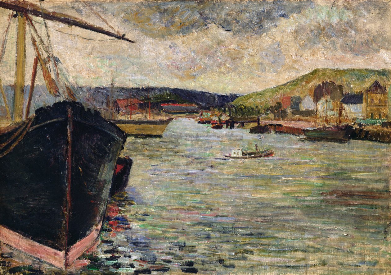 Přístav v Rouenu od Paul Gauguin