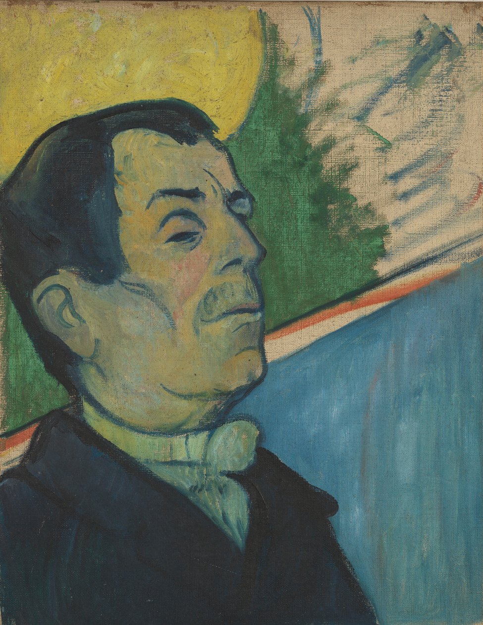 Portrét muže s motýlkem od Paul Gauguin