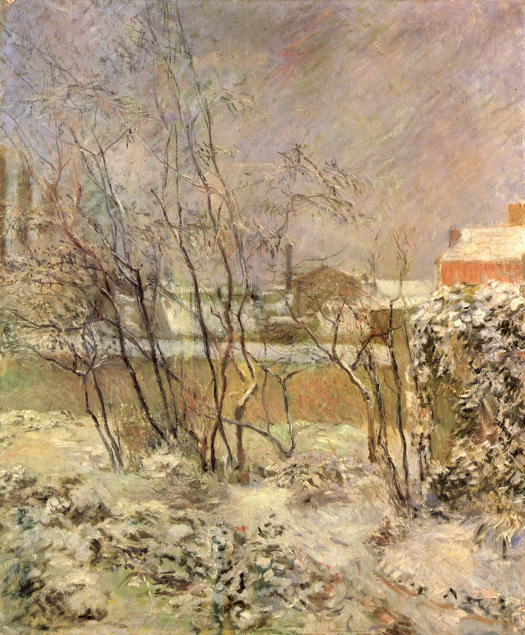 Sníh na Rue Carcel od Paul Gauguin