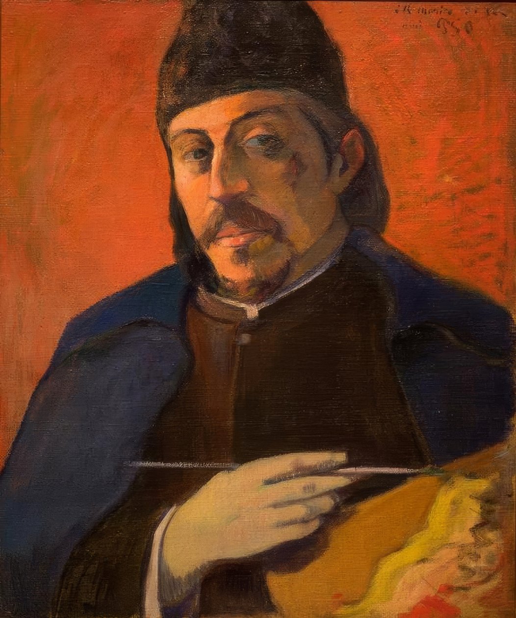 Autoportrét s paletou od Paul Gauguin