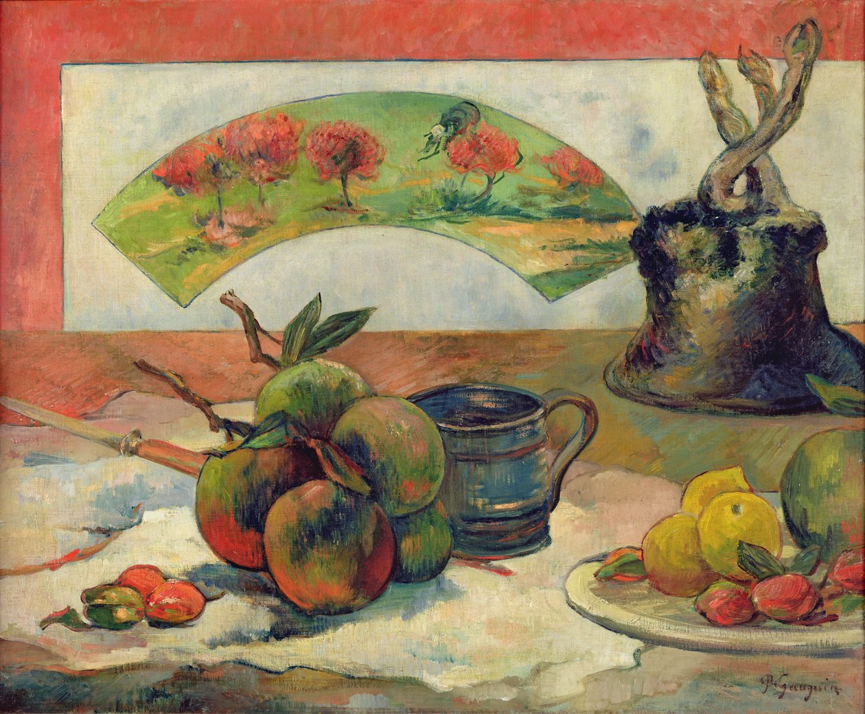 Zátiší s vějířem, kolem roku 1889 od Paul Gauguin