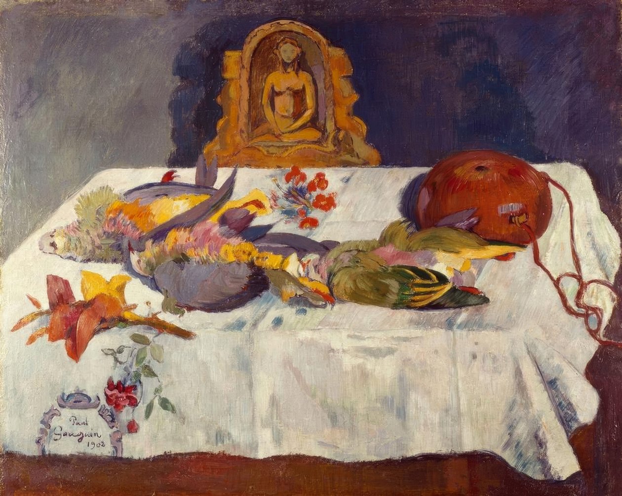 Zátiší s exotickými ptáky od Paul Gauguin