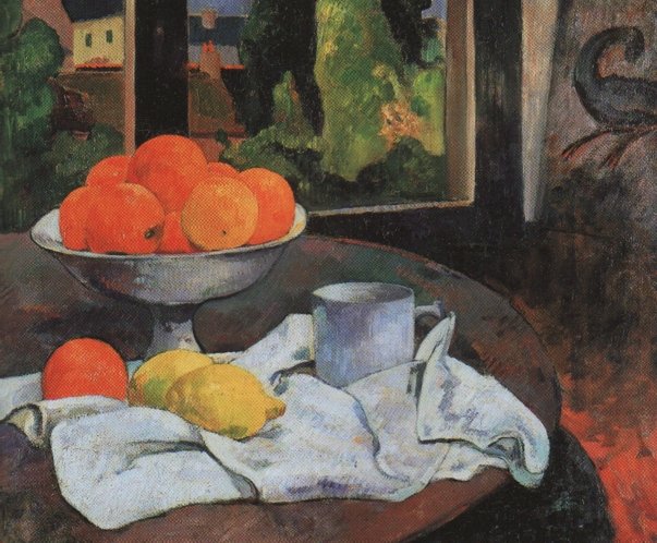 Zátiší s ovocnou kůrou a citrony od Paul Gauguin