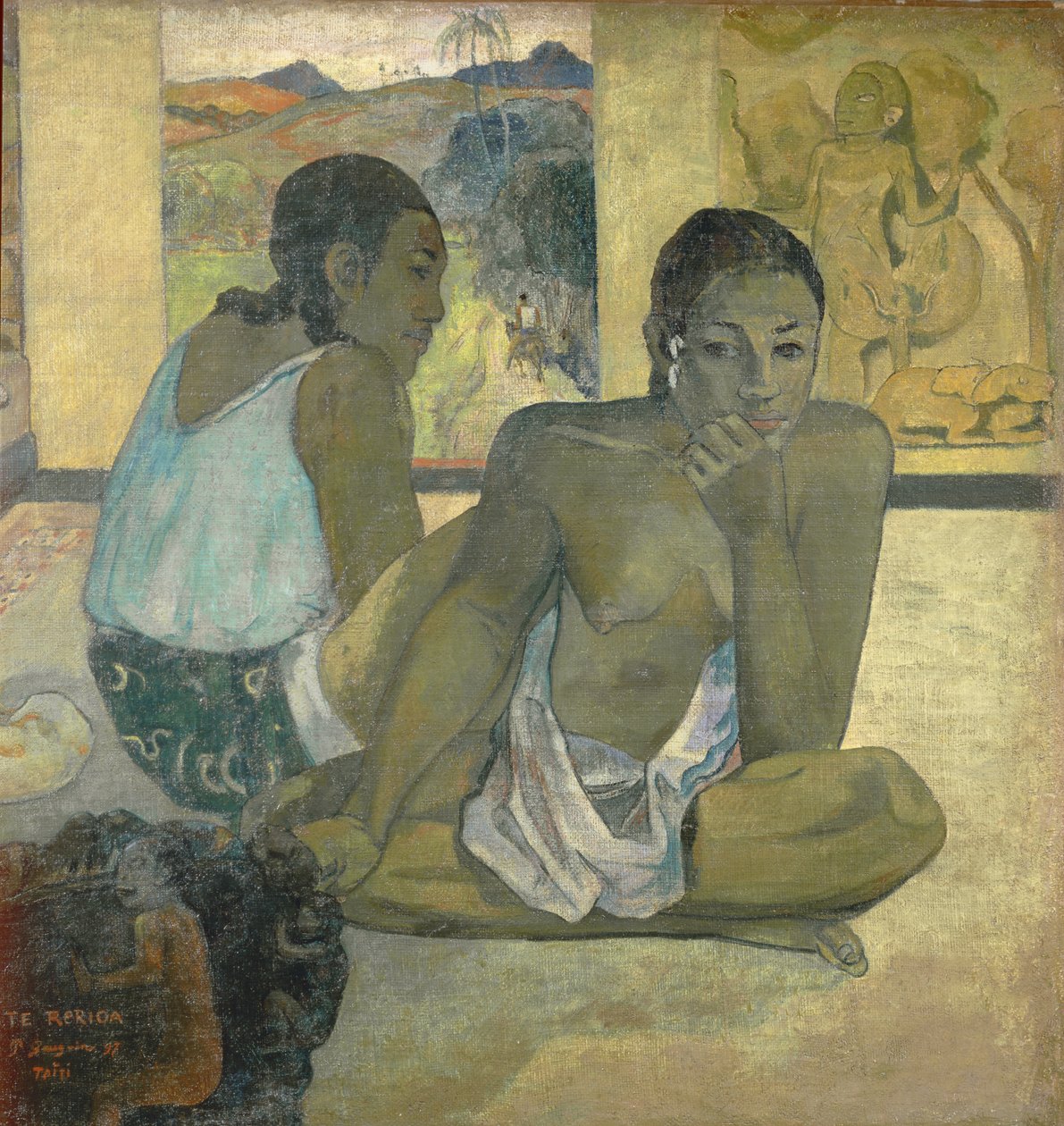 Te Rerioa (Day Dreaming), 1897 (detail 65740) od Paul Gauguin