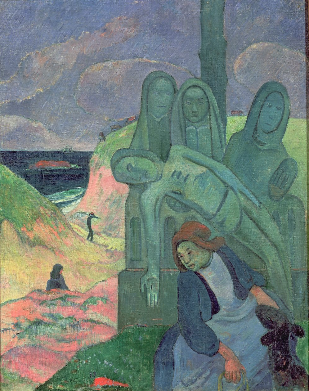 Zelený Kristus (bretaňská Kalvárie) 1889 od Paul Gauguin