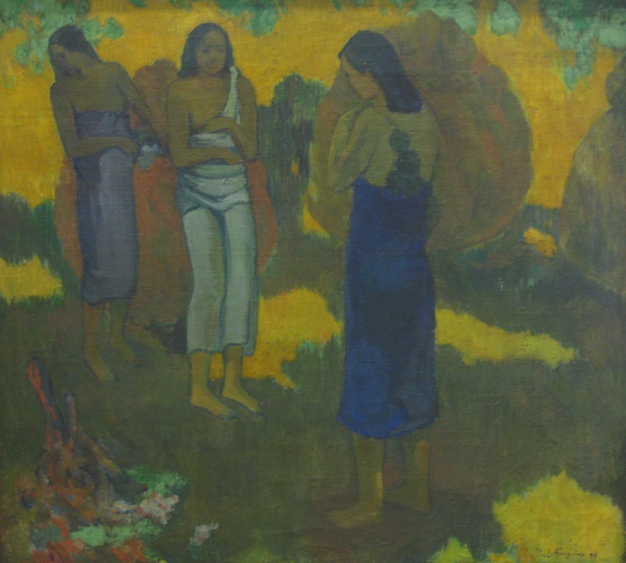 Tři tahitští od Paul Gauguin