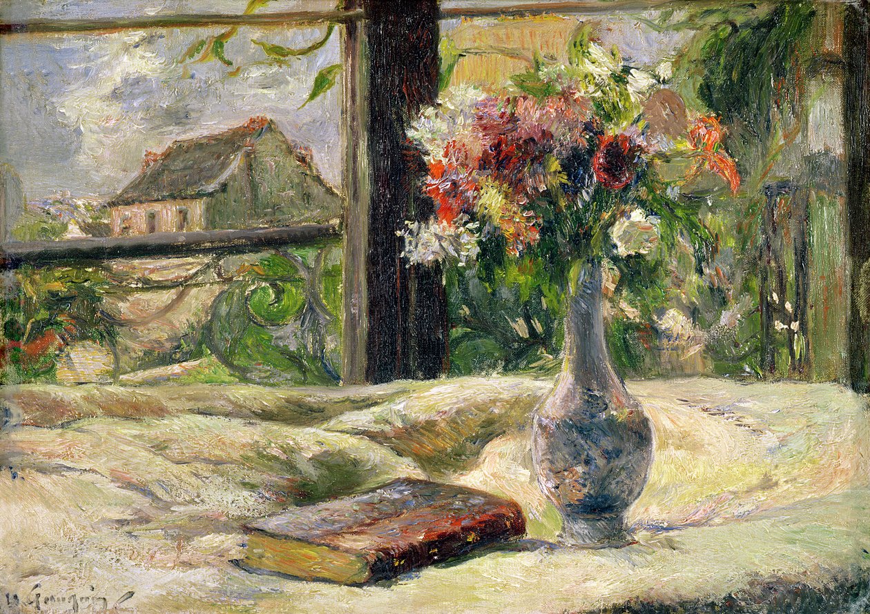 Váza s květinami od Paul Gauguin