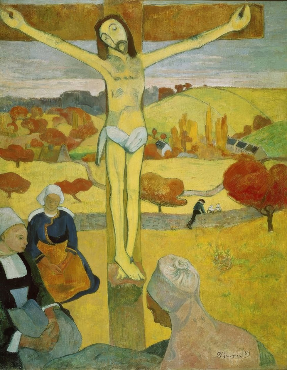 Žlutý Kristus - 1889 - 92 × 73 cm - olej na plátně. Umělec: PAUL GAUGUIN. Také známý jako: CRISTO AMARILLO. Místo: ALBRIGHT-KNOX MUSEUM, NEW YORK od Paul Gauguin