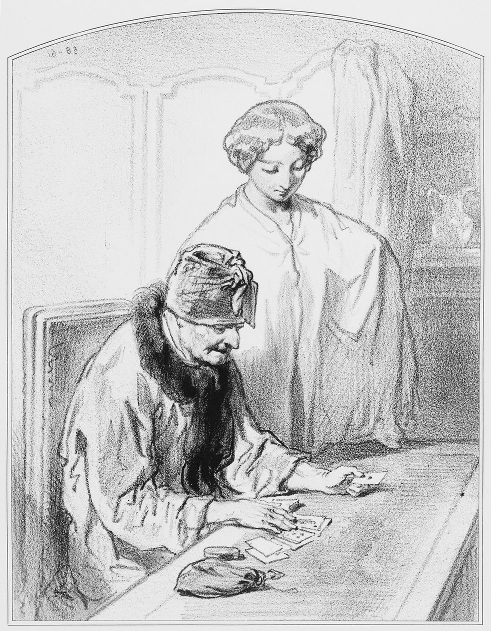 Úspěch, deska 12 z Les Toquades, 1858 od Paul Gavarni