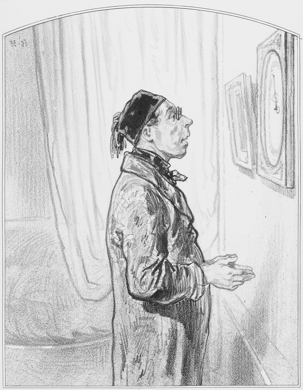 Barometr, deska 6 z Les Toquades, 1858 od Paul Gavarni