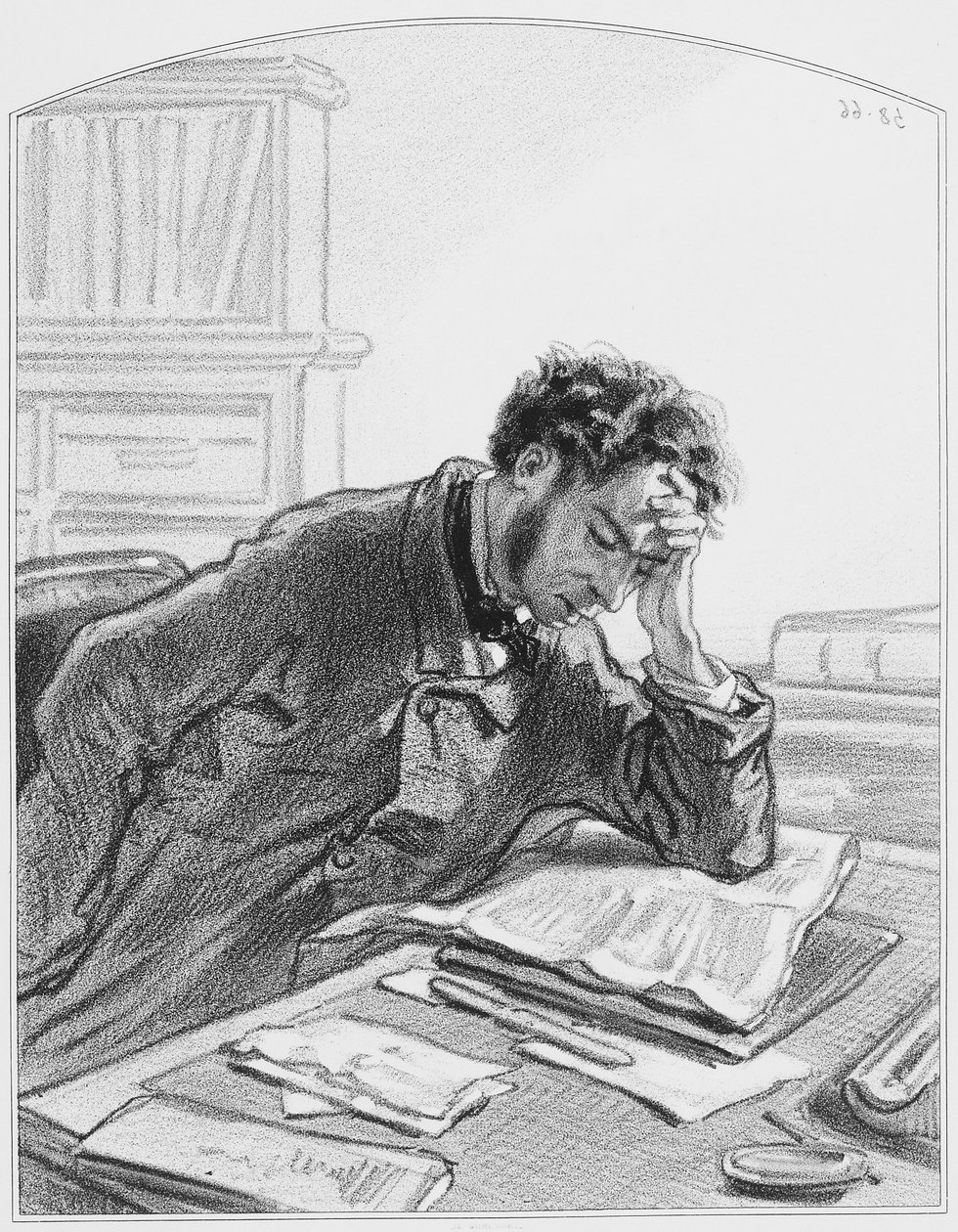 Můj deník, Plate 2 z Les Toquades, 1858 od Paul Gavarni