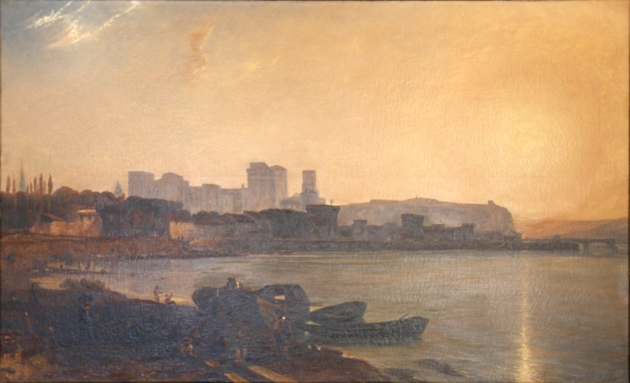Pohled na Avignon ze severní strany od Paul Huet