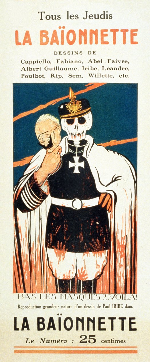 Reklama na La Baïonnette, kolem roku 1914 od Paul Iribe