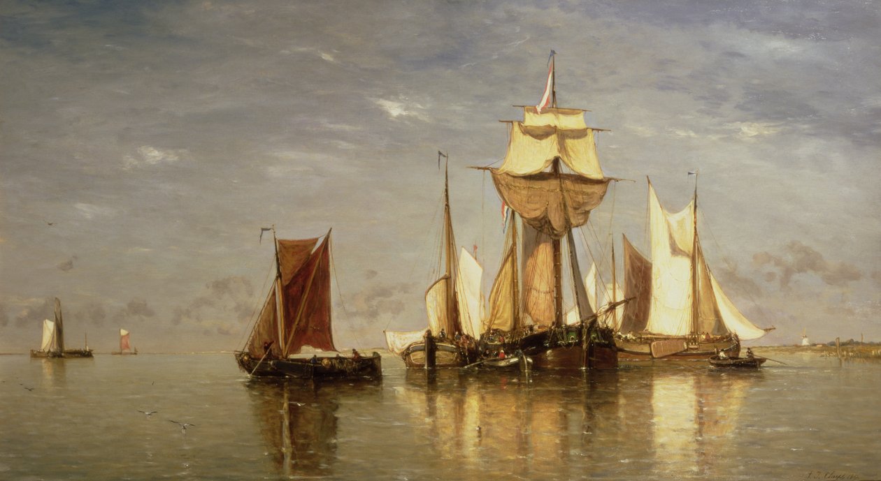 Klid na Šeldě, 1867 od Paul Jean Clays