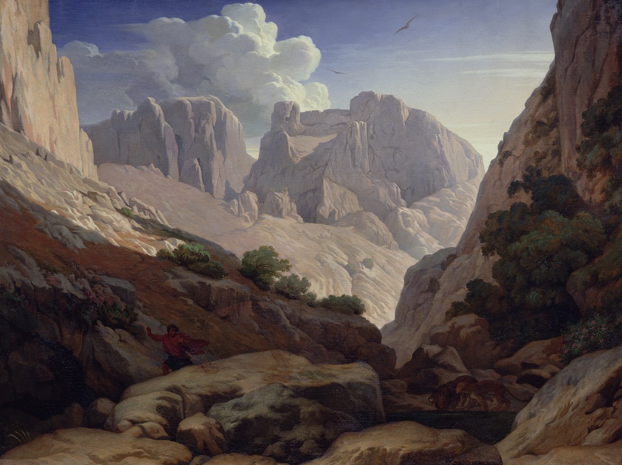 Soutěsky Atlasu, 1843 od Paul Jean Flandrin
