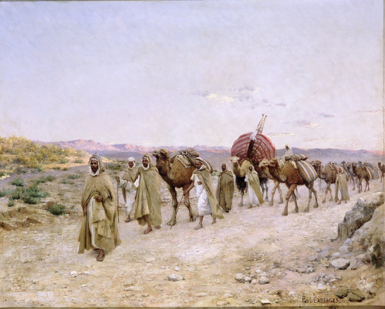 Karavana u Biskry, 1892 od Paul John Baptiste Lazerges